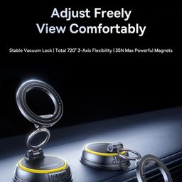 Đế giữ điện thoại trên ô tô hãng Baseus VC2 Flex, hút nam châm Magsafe xoay 720°