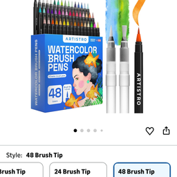 Bộ 48 bút màu nước ARTISTRO 48 Watercolor Brush Pens ( Mỹ)