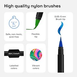 Bộ 48 bút màu nước ARTISTRO 48 Watercolor Brush Pens ( Mỹ)