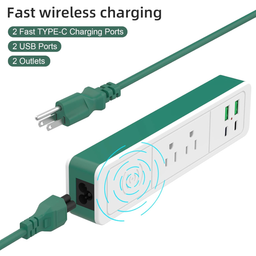 Ổ điện đa năng Sharoher ( Amazon Mỹ ) 2 cổng AC 220v + 2 cổng C sạc 20W+ 2 USB…