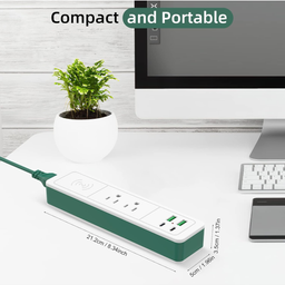 Ổ điện đa năng Sharoher ( Amazon Mỹ ) 2 cổng AC 220v + 2 cổng C sạc 20W+ 2 USB…