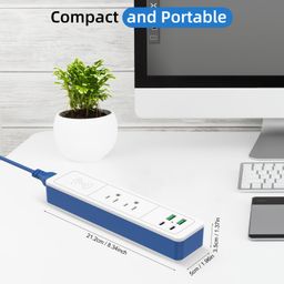 Ổ điện đa năng Sharoher ( Amazon Mỹ ) 2 cổng AC 220v + 2 cổng C sạc 20W+ 2 USB…