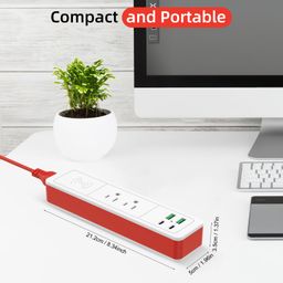 Ổ điện đa năng Sharoher ( Amazon Mỹ ) 2 cổng AC 220v + 2 cổng C sạc 20W+ 2 USB…