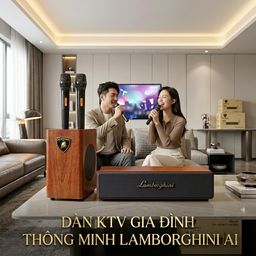 Loa Karaoke AI Lamborghini Topi M9 - kèm 2 mic, công suất 60W, chạy Android