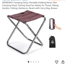 Ghế xếp dã ngoại gập gọn hãng DEERFAMY ( hàng Amazon ) , chịu tải lớn, siêu khoẻ