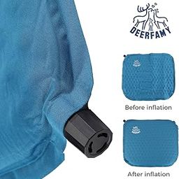 Nệm ngồi tự bơm hơi DEERFAMY ( Amazon Mỹ ) - 00501BL