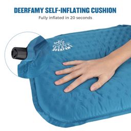 Nệm ngồi tự bơm hơi DEERFAMY ( Amazon Mỹ ) - 00501BL