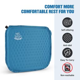 Nệm ngồi tự bơm hơi DEERFAMY ( Amazon Mỹ ) - 00501BL