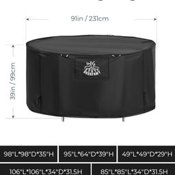 Bạt Phủ đồ đạc ngoài trời DEERFAMY ( hàng Amazon Mỹ ) cỡ 190cm x 80cm