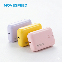 Pin dự phòng MOVESPEED 10.000mAh sạc nhanh 22.5W, ko kèm cáp, random màu