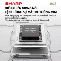 Quạt cây đa năng chính hãng SHARP PJ-CD300A, công suất 40W, tăng giảm chiều ca…