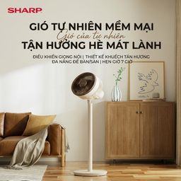 Quạt cây đa năng chính hãng SHARP PJ-CD300A, công suất 40W, tăng giảm chiều ca…