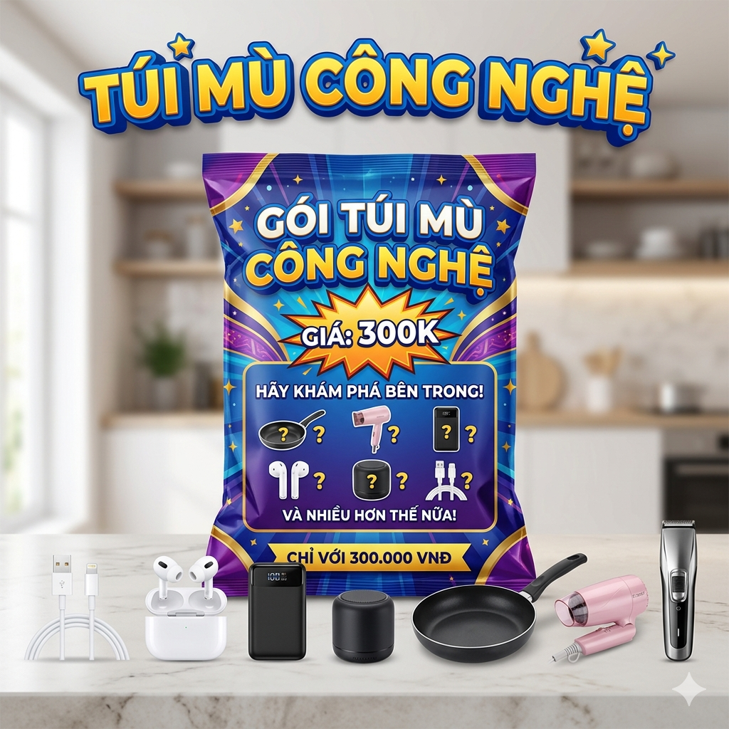 Túi mù 300k - sản phẩm ngẫu nhiên - 100% hàng chính hãng.