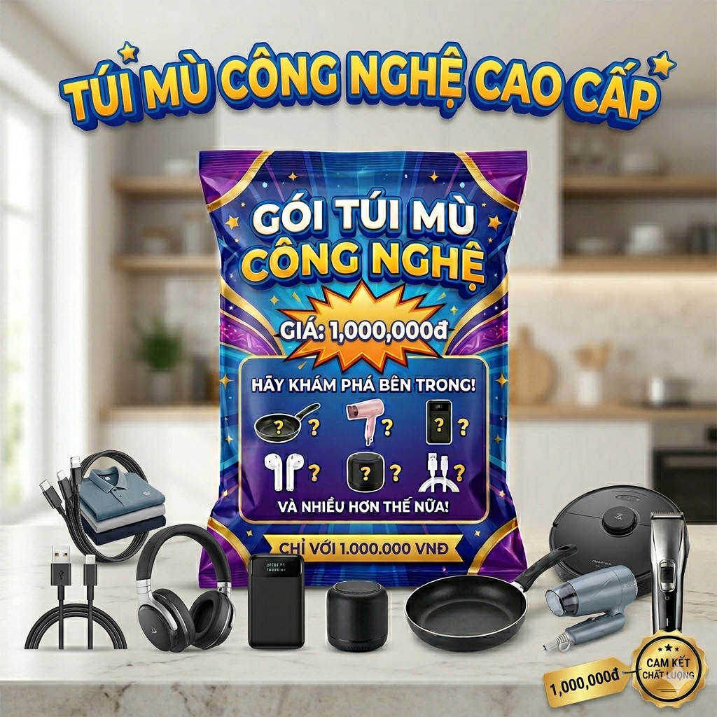Túi mù 1tr - sản phẩm ngẫu nhiên - 100% hàng chính hãng.