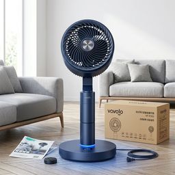 {Order giao 30/4} Quạt tích điện Vavofo, có Remote, tăng giảm chiều cao, pin 10.000mAh