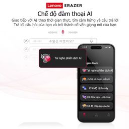 Lenovo ERAZER X8 Tai nghe dịch thuật AI, độ trễ thấp, Bluetooth 5.4