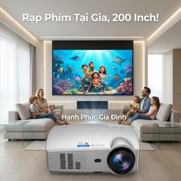 Máy chiếu thông minh KONKA PS4, chạy Android, cài được Youtube