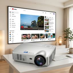Máy chiếu thông minh KONKA PS4, chạy Android, cài được Youtube