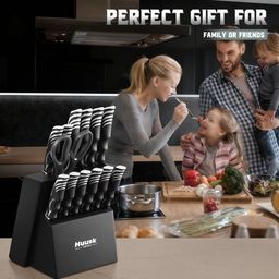 Bộ dao bếp 12 chiếc hãng HUUSK ( hàng Amazon Mỹ ) - ko gồm kéo & đế cắm dao