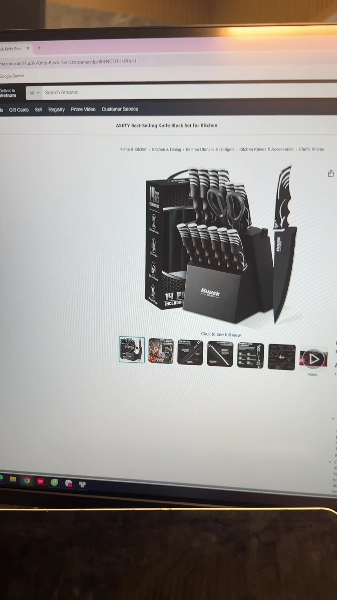 Cách sử dụng Bộ dao bếp 12 chiếc hãng HUUSK ( hàng Amazon Mỹ ) - ko gồm kéo & đế cắm dao Hướng dẫn thao tác sử dụng và trải nghiệm thực tế Bộ dao bếp 12 chiếc hãng HUUSK ( hàng Amazon Mỹ ) - ko gồm kéo & đế cắm dao