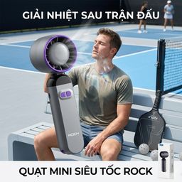 Quạt cầm tay Turbo ROCK LQ-217B, 100 cấp độ gió