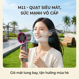 Quạt cầm tay mini FUNSNAP M11 , pin 1800mAh