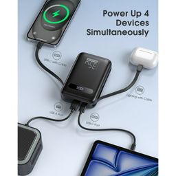 Pin dự phòng 20.000mAh EnergyQC, sạc nhanh 35w cho iPhone 17 , liền 2 dây sạc…