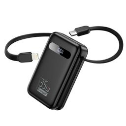 Pin dự phòng 20.000mAh EnergyQC, sạc nhanh 35w cho iPhone 17 , liền 2 dây sạc…