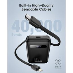Pin dự phòng 20.000mAh EnergyQC, sạc nhanh 35w cho iPhone 17 , liền 2 dây sạc…