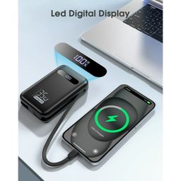 Pin dự phòng 20.000mAh EnergyQC, sạc nhanh 35w cho iPhone 17 , liền 2 dây sạc…