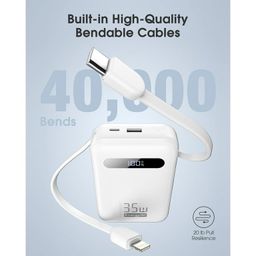 Pin dự phòng 20.000mAh EnergyQC, sạc nhanh 35w cho iPhone 17 , liền 2 dây sạc…