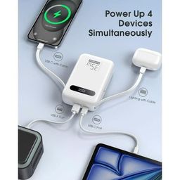 Pin dự phòng 20.000mAh EnergyQC, sạc nhanh 35w cho iPhone 17 , liền 2 dây sạc…
