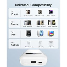 Pin dự phòng 20.000mAh EnergyQC, sạc nhanh 35w cho iPhone 17 , liền 2 dây sạc…