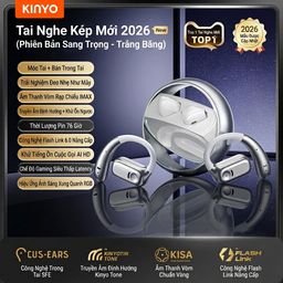 Tai nghe KINYO A20 PLUS, gồm 2 cặp tai nghe, dock xoay, chơi Pickleball, chạy bộ