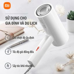 Máy sấy tóc Xiaomi Reepro HC04 phiên bản HUI, tạo ion âm, có thể gập gọn, 1500W