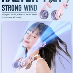 Quạt đeo cổ WEKOME WT-F26, siêu nhẹ, 5 tốc độ, gió 360 độ, gọng hợp kim