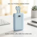 Pin dự phòng 20.000mAh sạc nhanh 45w kèm 2 cáp chưa in logo, ko hộp ( nhà máy Anker )