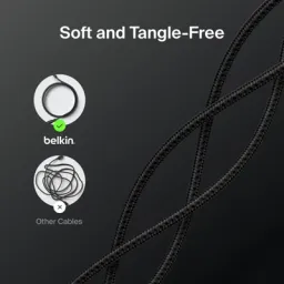 Cáp sạc nhanh iPhone dây dù Belkin C to L, có MFI, độ dài 1M ( ko hộp )