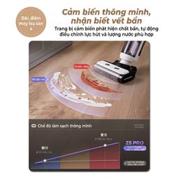 Máy lau nhà hút bụi INXNI Z5 PRO - tự giặt giẻ (hàng trưng bày,new 98-99%)
