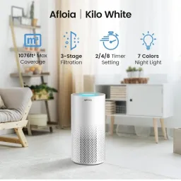 Máy lọc không khí AFloia - KILO, lõi HEPA + cacbon loc bụi mịn, khử mùi & khói…