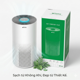 Máy lọc không khí AFloia - KILO, lõi HEPA + cacbon loc bụi mịn, khử mùi & khói…