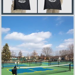 Bộ công cụ tạo sân Pickleball di động hãng DEERFAMY ( Amazon Mỹ ), kèm túi đựng