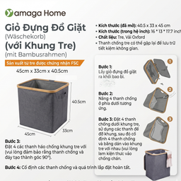 Túi đựng đồ giặt YAMAGA HOME 60L - 01101CW ( hàng Amazon Mỹ )