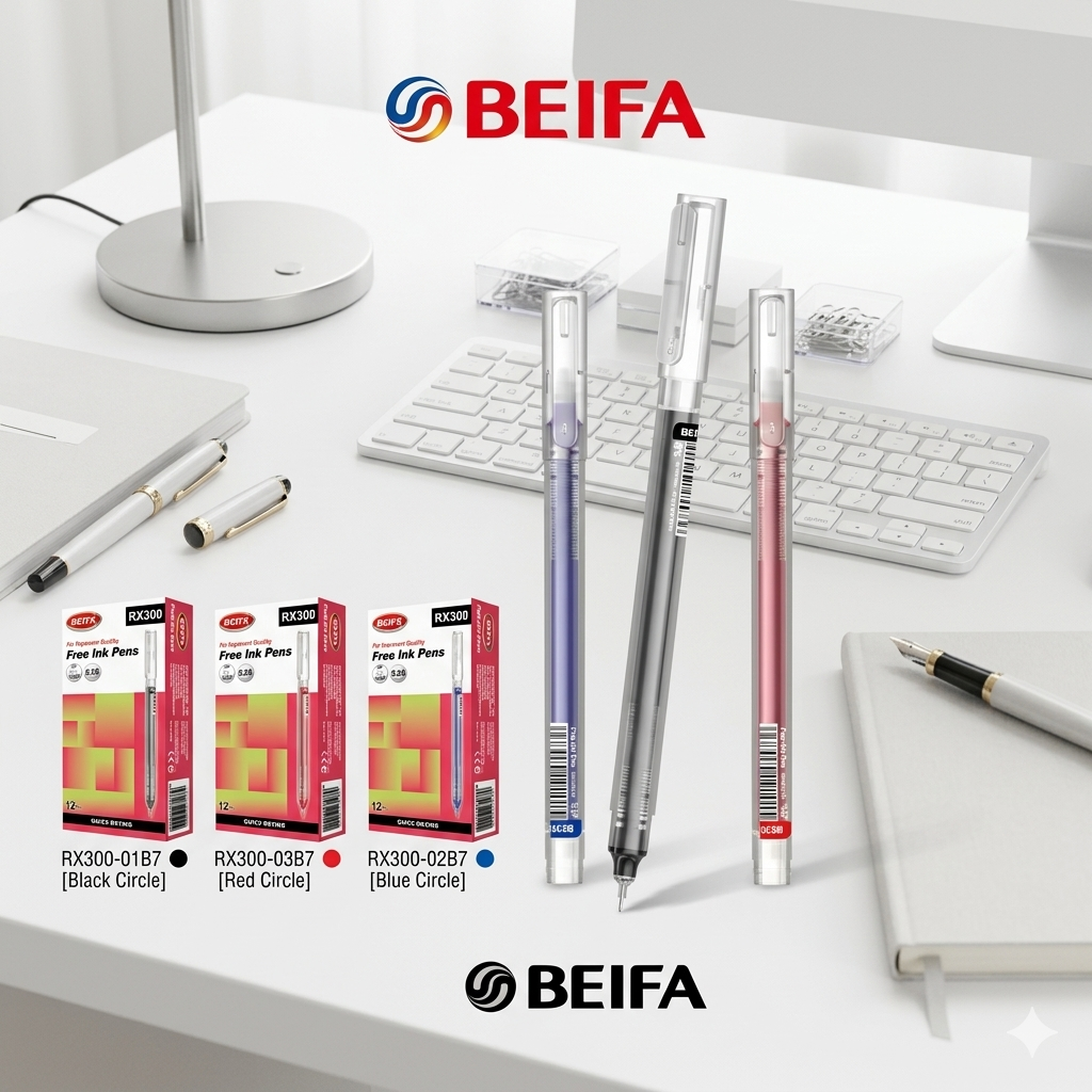 Bút free ink pen BEIFA RX300 ngòi 0.5 mm ( đủ 3 màu xanh đỏ đen )