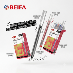 Bút free ink pen BEIFA RX300 ngòi 0.38 mm ( đủ 3 màu xanh đỏ đen )
