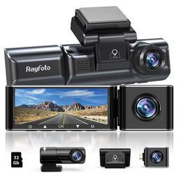 Camera hành trình Rayfoto LS05D, 3 mắt trước & trong xe, góc rộng, có GPS, tặn…