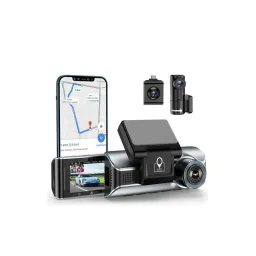 Camera hành trình Rayfoto LS05D, 3 mắt trước & trong xe, góc rộng, có GPS, tặn…