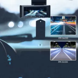 Camera hành trình Rayfoto LS05D, 3 mắt trước & trong xe, góc rộng, có GPS, tặn…