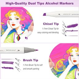 Bộ 60 Bút Lông Màu hãng Wakoud Art Maker ( hàng Amazon Mỹ )