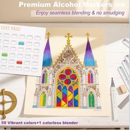 Bộ 60 Bút Lông Màu hãng Wakoud Art Maker ( hàng Amazon Mỹ )